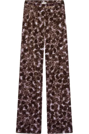 DRIES VAN NOTEN Abstract print trousers