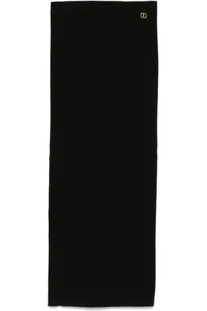 Twin-Set Ribbed-knit midi skirt