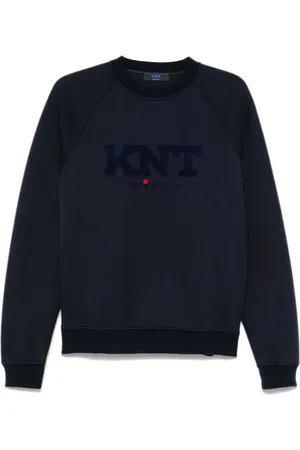Kiton Logo-flocked sweatshirt