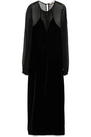 Twin-Set Velvet midi coat