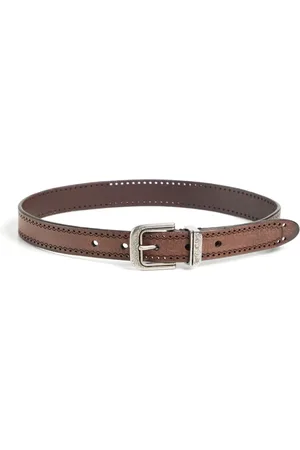 Brunello Cucinelli Perforated leather belt