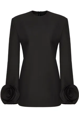 VALENTINO GARAVANI Floral ruffle-cuff mini dress