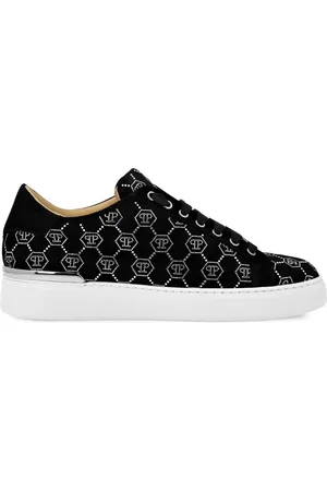 Philipp Plein Rhinestone monogram sneakers