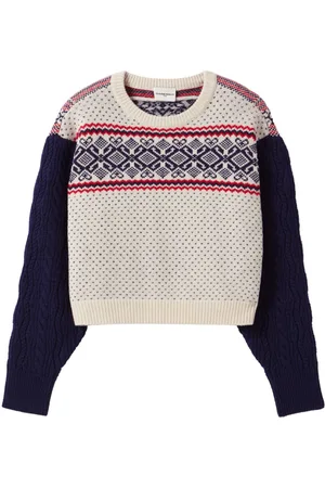 Claudie Pierlot Intarsia-knitted wool jumper