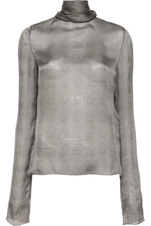 Saint Laurent Checked blouse