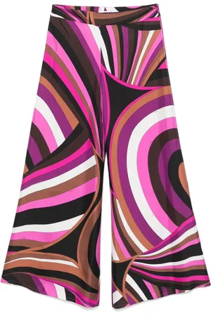 Puccini Iride-print silk trousers