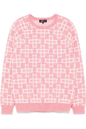 MAN ON THE BOON. Logo-jacquard jumper