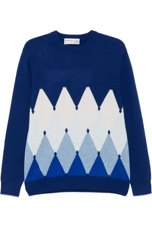 BALLANTYNE Argyle-intarsia sweater