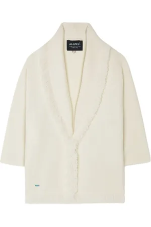 Alanui Fringed-edge cashmere-blend cardigan