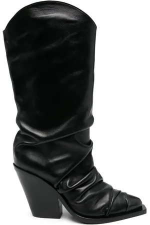 LE SILLA 105mm ruched-detailed boots