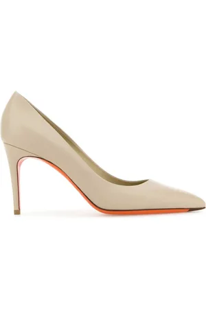 santoni 95mm leather pumps