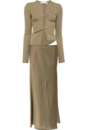 CHRISTOPHER ESBER Open twist long-sleeved dress