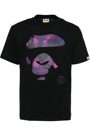 A Bathing Ape Camo-ape face T-shirt
