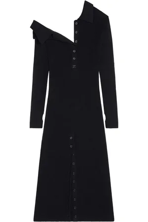 Courrèges Multi-button midi dress