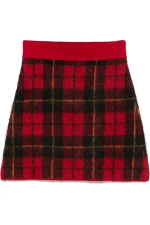 Ralph Lauren Plaid-pattern mini skirt
