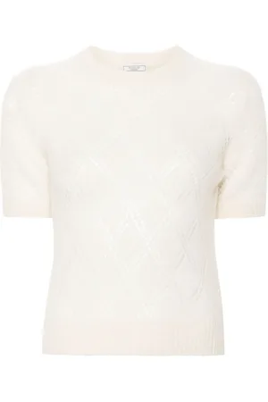 PESERICO SIGN Open-knit top