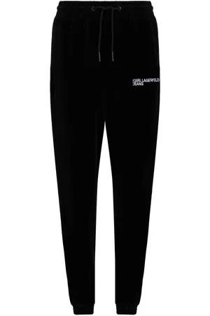 Karl Lagerfeld Velvet corduroy track pants