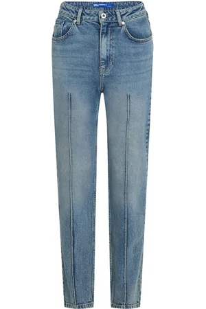 Karl Lagerfeld High-rise tapered jeans