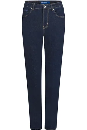 Karl Lagerfeld High-rise tapered jeans