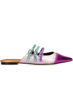 Kurt Geiger Metallic finish slippers