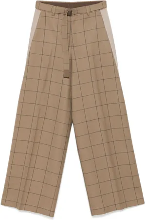 SACAI Checked trousers