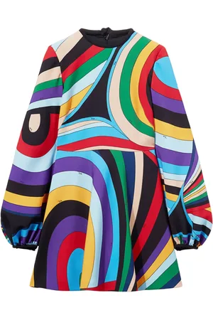 Puccini Iride-print mini dress