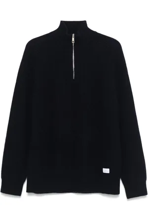 Manuel Ritz Half-zip rib sweater