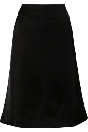 Totême Panelled satin midi skirt