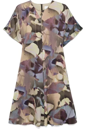 Paul Smith Solar Gram-print midi dress