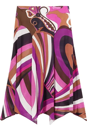 Puccini Iride-print midi skirt