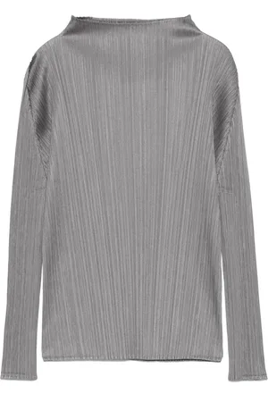 PLEATS PLEASE ISSEY MIYAKE Mock neck long sleve T-shirt