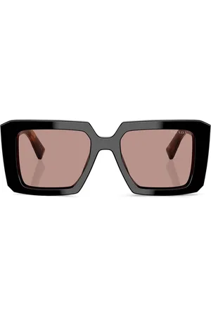 Prada Tortoiseshell-effect square sunglasses