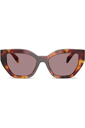 Prada Tortoiseshell-effect cat-eye sunglasses