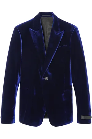 VERSACE Single-breasted velvet blazer