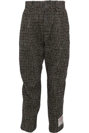 DOUBLET Zombie Silhouette tweed trousers