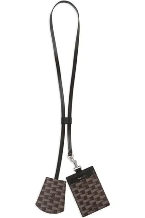 Bally Geometric-print keyring