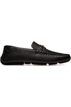 Bally Pilot Driver Ebano grained leather loafers