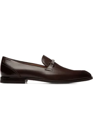 Bally Colby logo-plaque leather loafers