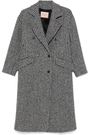Twin-Set Herringbone coat