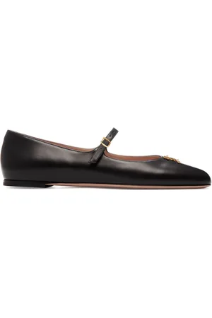 Bally Heart-plaque ballerina shoes