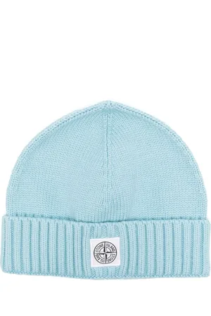 Stone Island Compass-motif beanie hats
