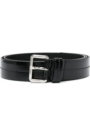 Prada Logo-engraved leather belt