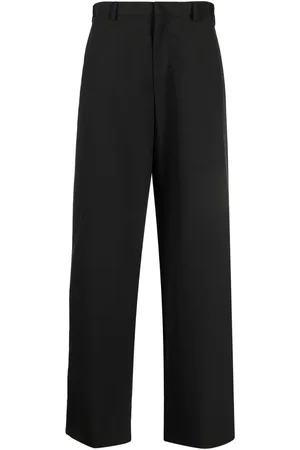 Prada Logo-patch wide-leg trousers