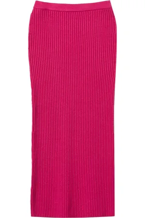 Twin-Set Rib knit midi skirt