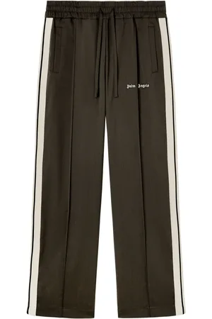 Palm Angels Logo-embroidered wool track pants