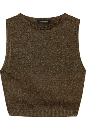 Twin-Set Lurex knitted top