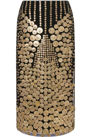 Alberta Ferretti Sequin-embellished midi skirt