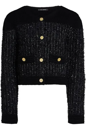 Karl Lagerfeld Bouclé knit cardigan
