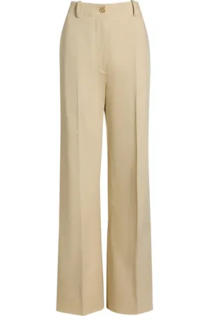 Patou Organic-cotton flared trousers
