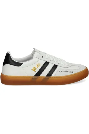 John Richmond Logo-stamp low-top snealers